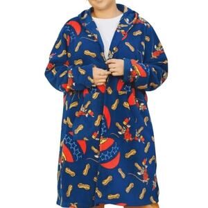 Disney Timothy Q. Mouse Open Front Fleece Sweater Jacket Medium Unisex New